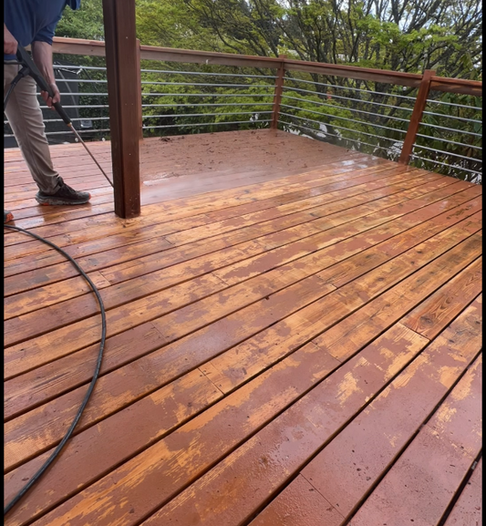 Deck Glow-Up: How Pressure Washing, Sanding, and Painting Can Transform Your Outdoor Space