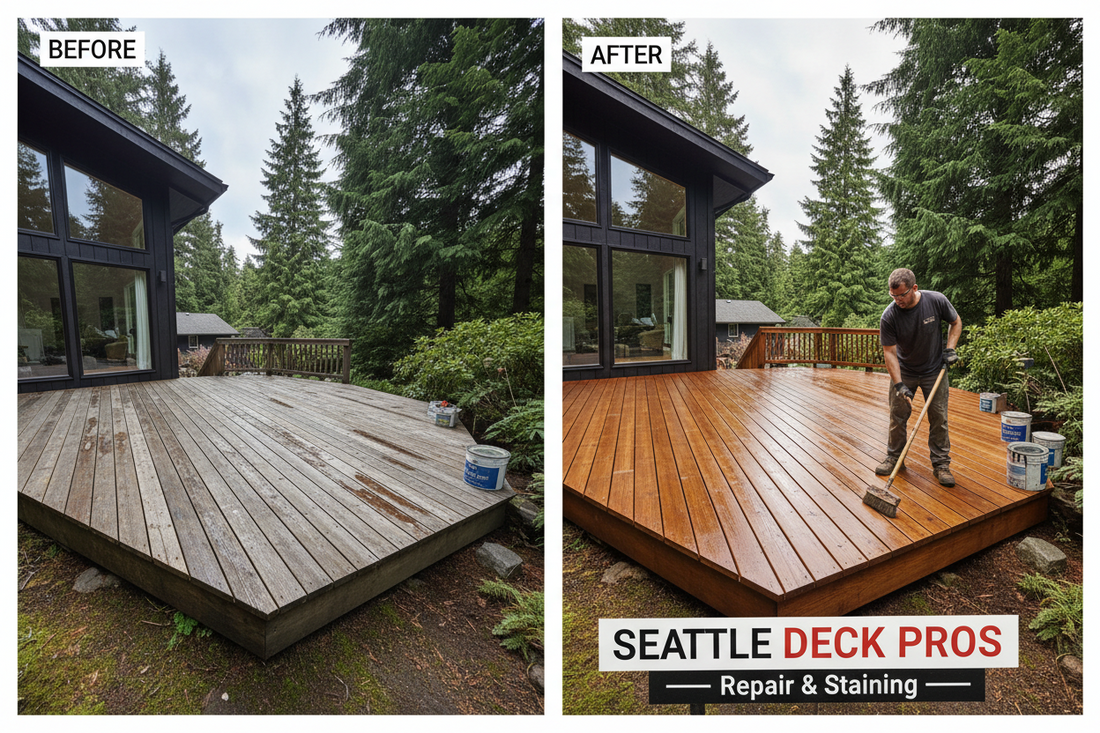 Deck Repair & Staining Seattle Area | 24 Solve