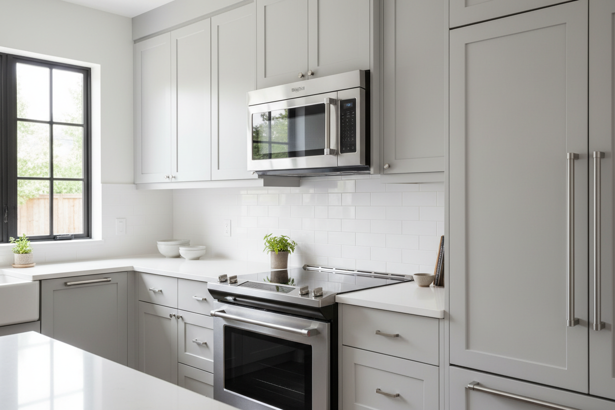 Over the Range Microwave Installation