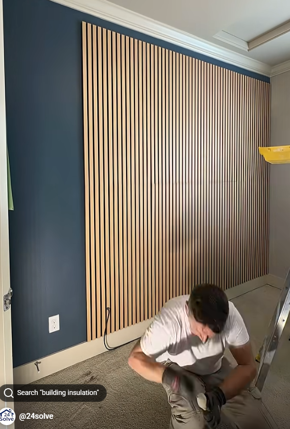 Acoustic Slat Wall Panel Installation