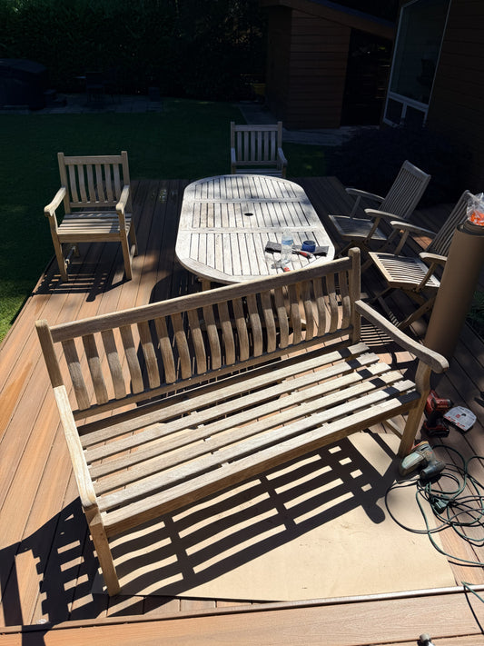 Outdoor Wood Furniture Refinishing | Bothell & Seattle Area | 24 Solve