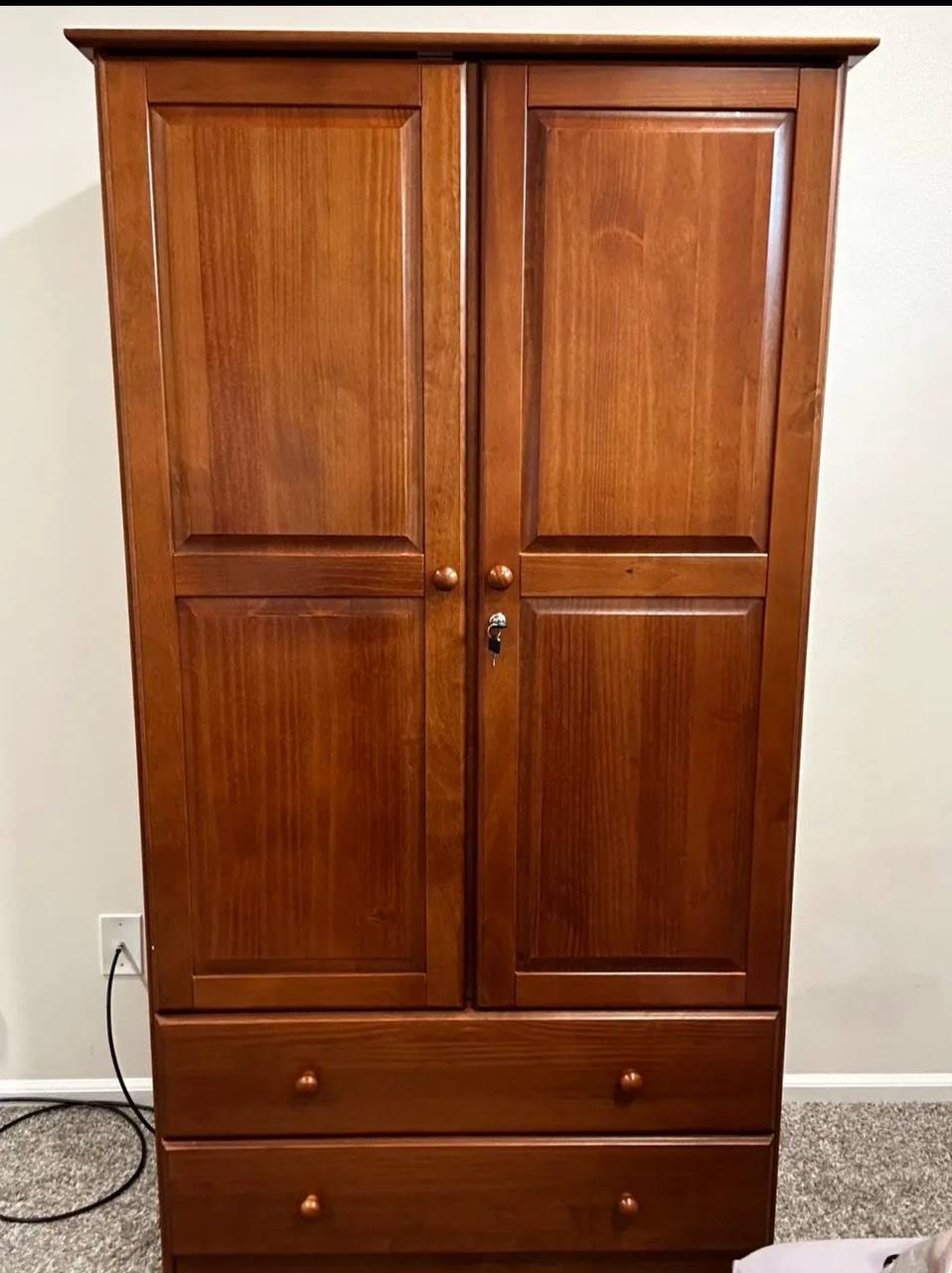 Solid wood armoire with drawers assembled by 24 Solve in Seattle