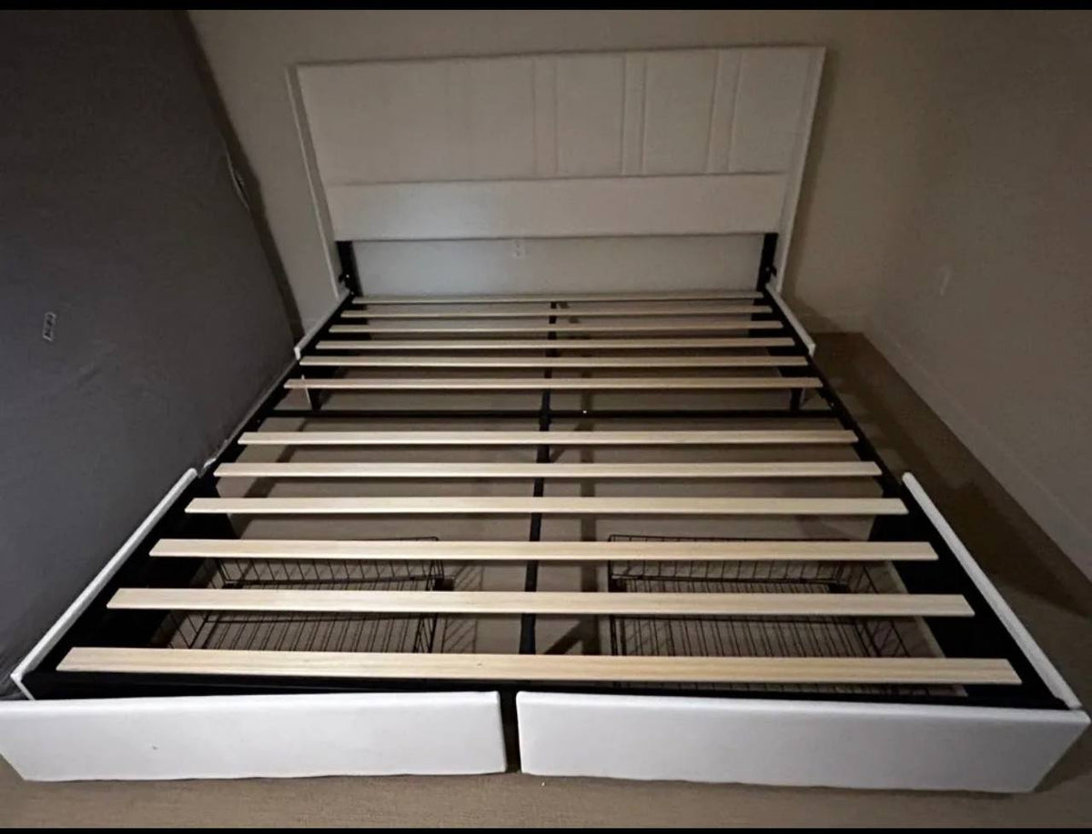 King upholstered storage bed with drawers assembled by 24 Solve in Seattle