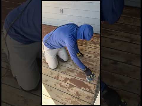 Deck Refinishing: Pressure Wash, Sand & Paint